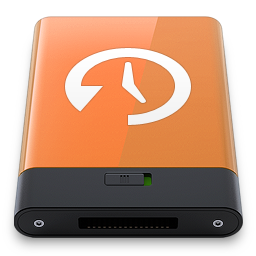 Orange Time Machine W Icon 256x256 png